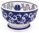 Claybarn Blue Garden Large Blue Footed Bowl