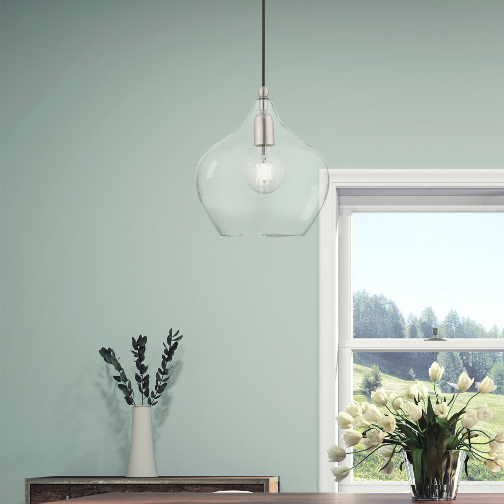 Aldrich 1 Light Brushed Nickel Pendant