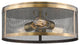 Zlite 331F14-NB 3-Light Flush Mount, Natural Brass