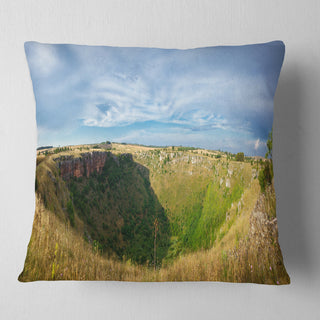 Pulo Di Altamura Panorama Landscape Printed Throw Pillow, 16"x16"