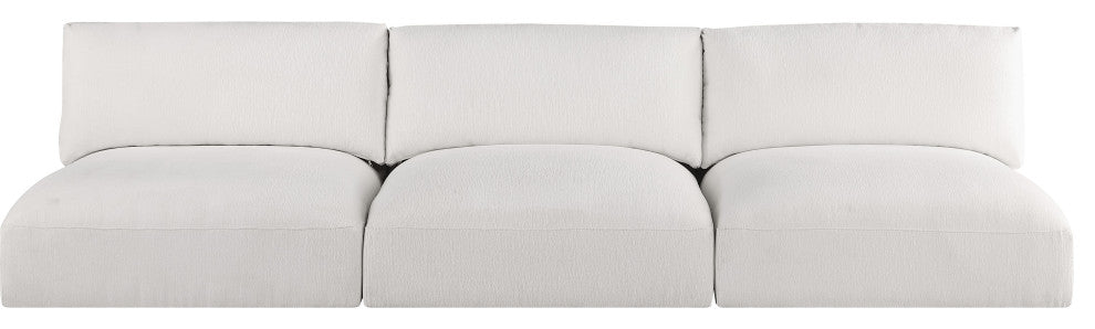 Ease Fabric Upholstered Modular Sofa, Cream