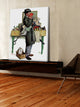 "Bookworm" Painting Print on Canvas by Norman Rockwell