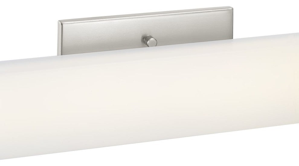 Phase 2.1 LED Collection 24" Brushed Nickel White Shade Modern Bath Vanity Light
