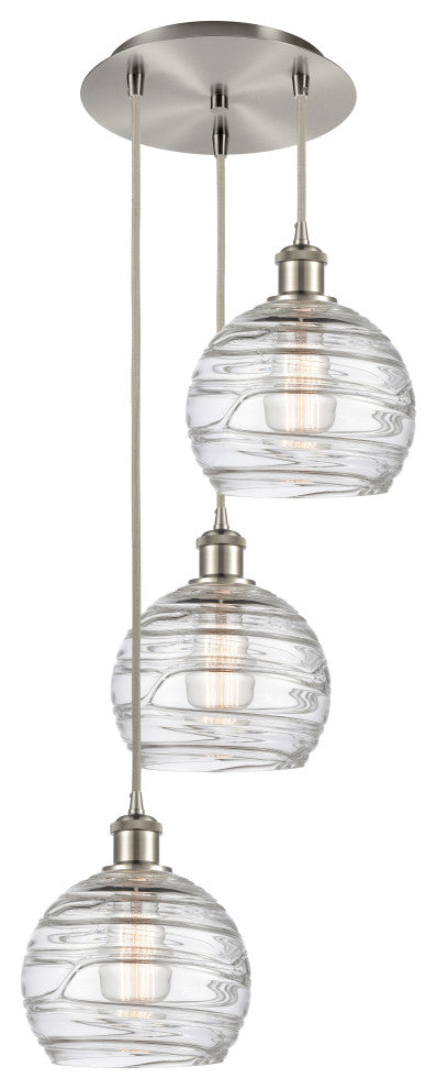 INNOVATIONS 113B-3P-SN-G1213-8 3-Light Multi-Pendant Brushed Satin Nickel