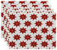 Decorative Holiday Placemat, Set of 4 Geometric, Red