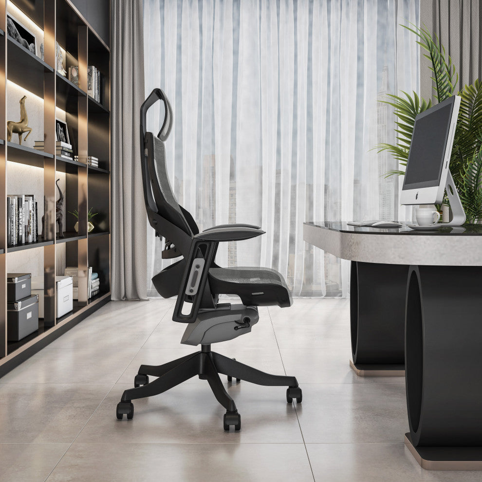 Lux Ergonomic Executive Chair, Gray