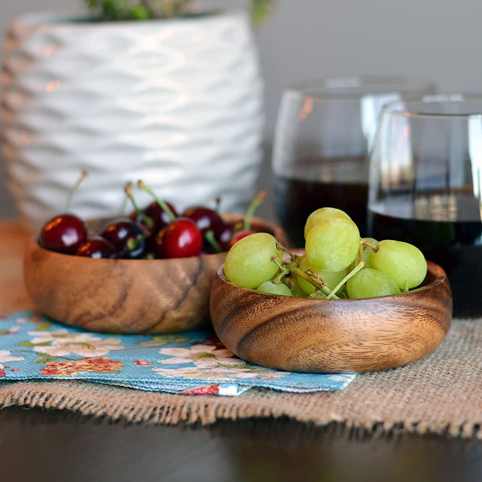 2 Piece Acacia Bowls