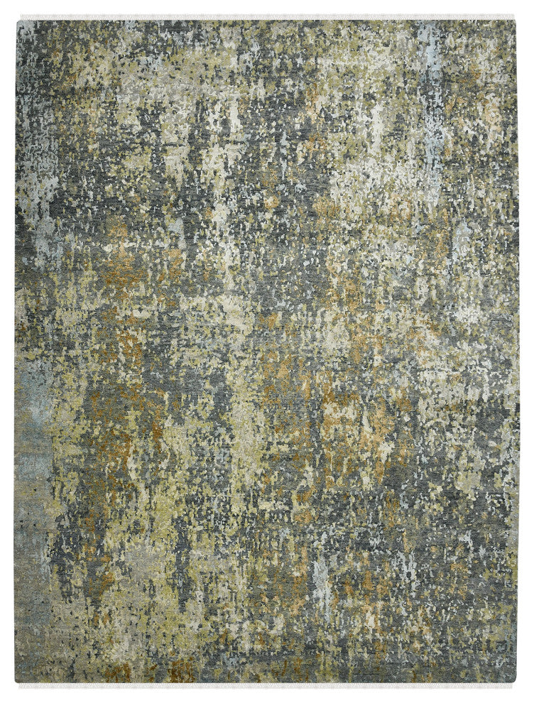 Mystique Linden Area Rug, Gray and Beige, 12' x 15', Abstract