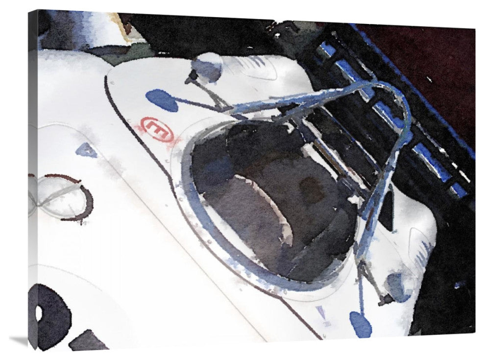"Racing Car Cockpit Watercolor" Fine Art Print