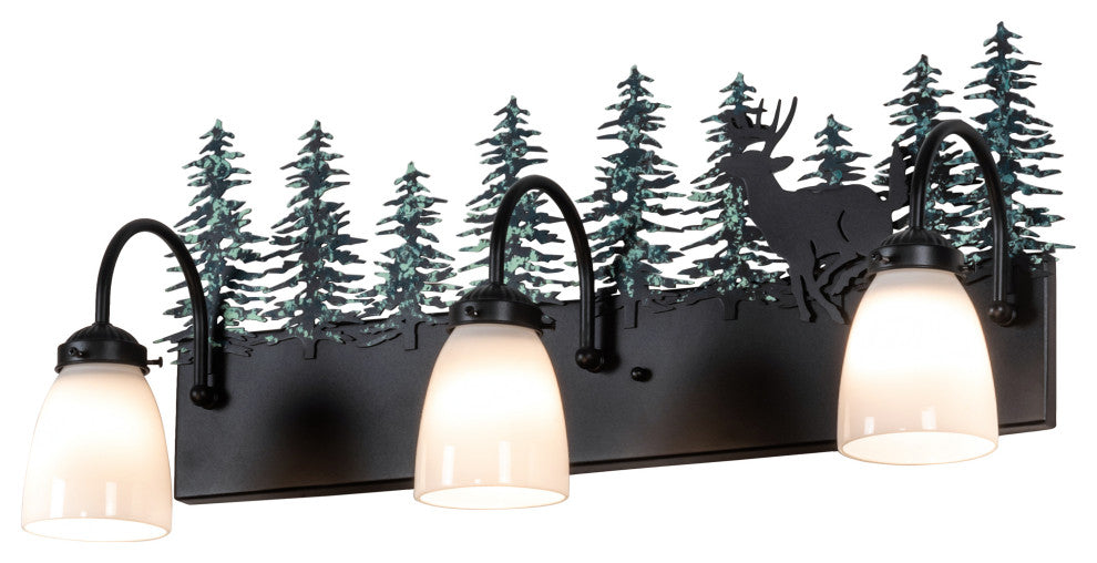27 Wide Deer 3 Light Vanity Light