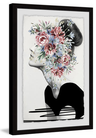 "Flower Crown" Framed Painting Print, 8"x12"