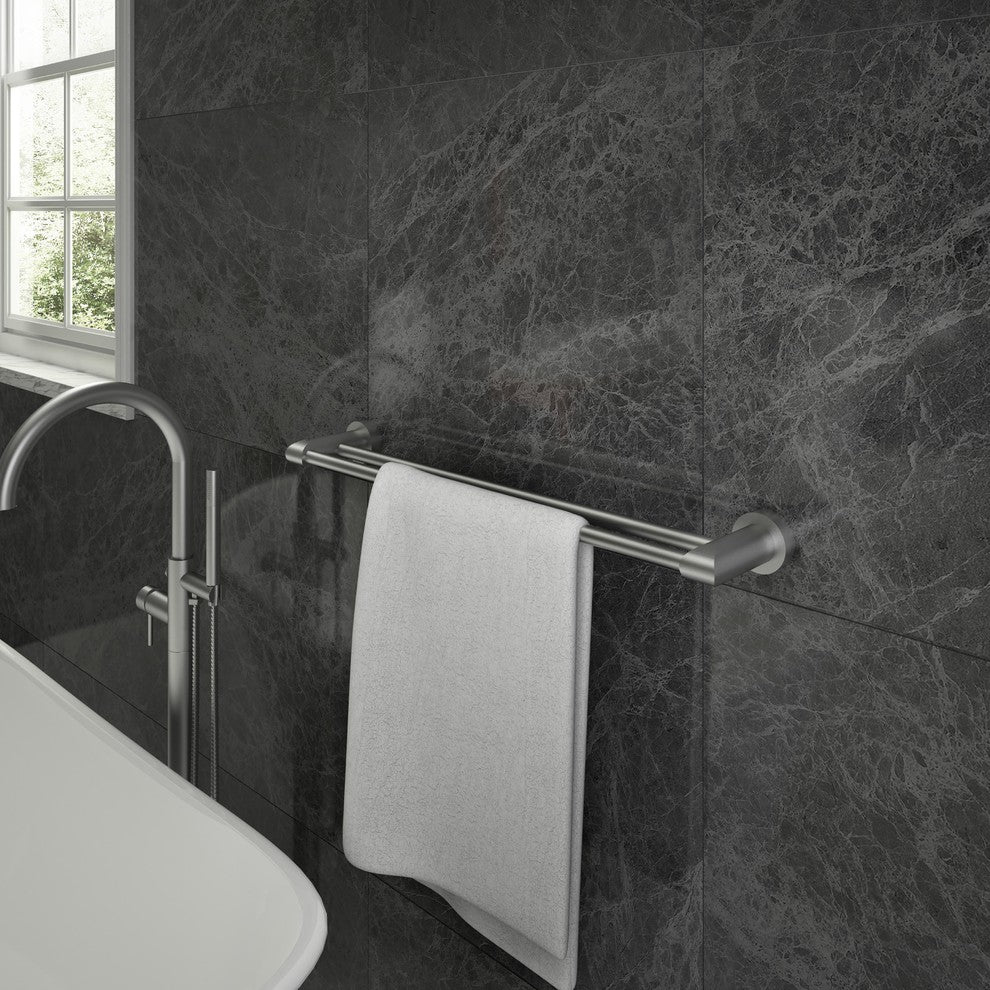 Moderna 4-Piece Stainless Steel Bathroom Hardware Set