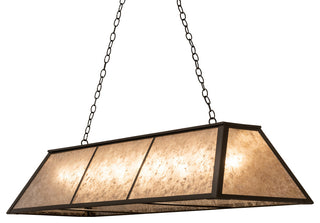 60" Long Tri-Panel Oblong Pendant