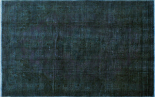 Vintage Distressed Overdyed Soukaina Purple Rug, 6'11x10'7