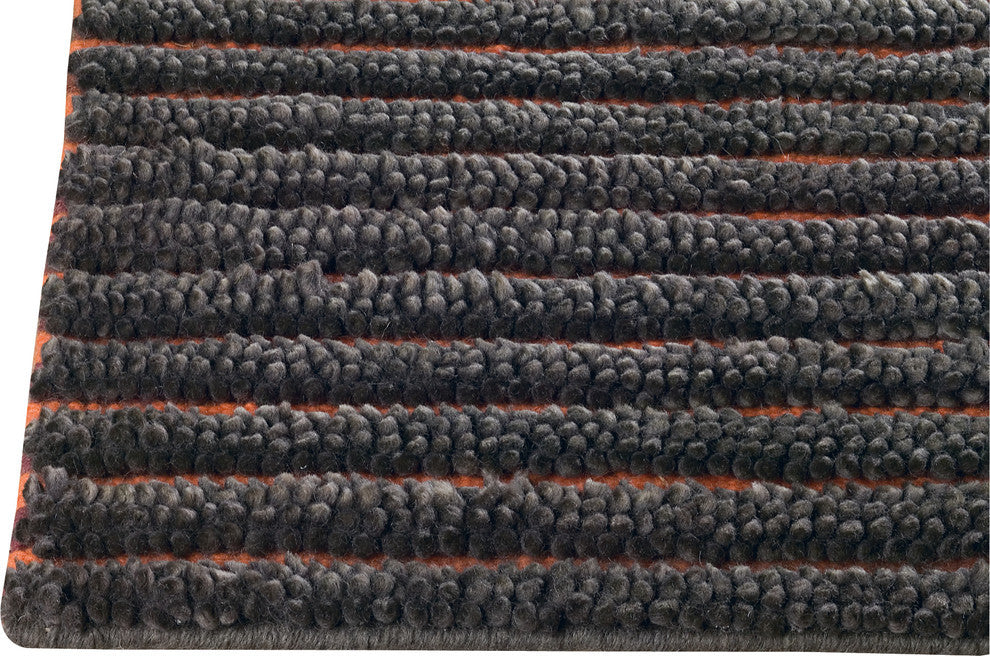 Hand Woven Grey New Zealand Wool Area Rug