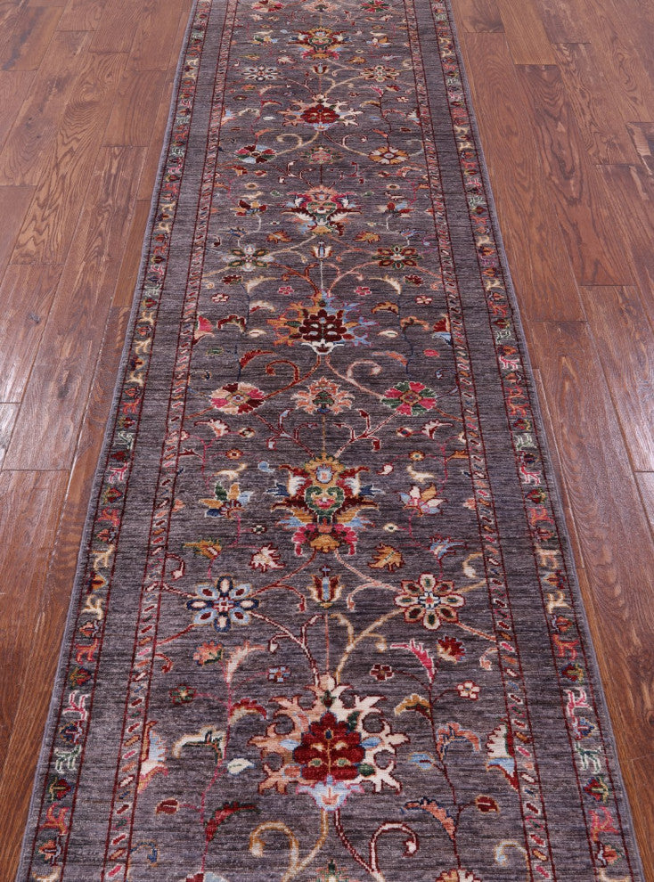 Runner Persian Tabriz Handmade Wool Rug 2' 8" X 9' 9" - Q12795