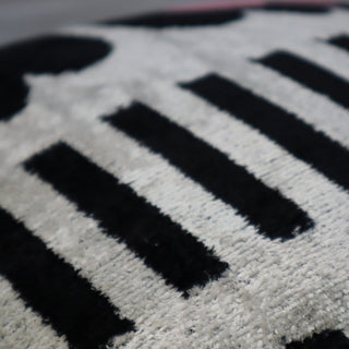 Canvello Pink Black White Pillows With Decorative Cover 16"x16"