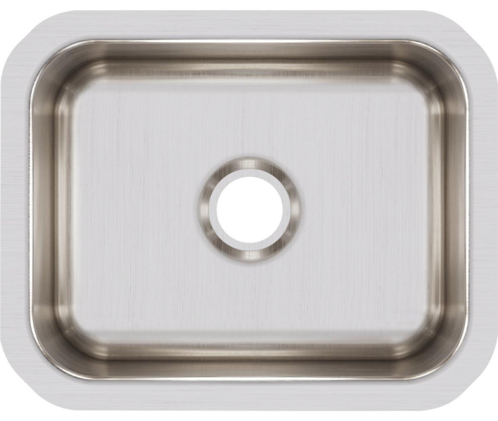Elkay 14 1/2" Bowl Undermount Stainless Steel Bar/Prep Kitchen Sink, ELUH129