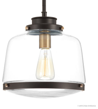 Luxury Industrial Pendant Light, Nottingham Series, Olde Bronze