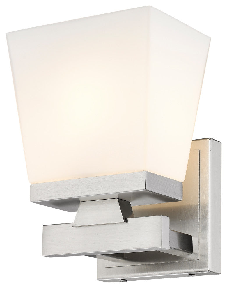 Zlite 1937-1S-BN 1-Light Wall Sconce, Etched Opal