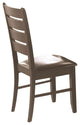 Benzara BM69066 Wooden Dining Side Chair, Cappuccino Brown, Set of 2