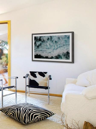 "White Expanse" Framed Painting Print, 18"x12"
