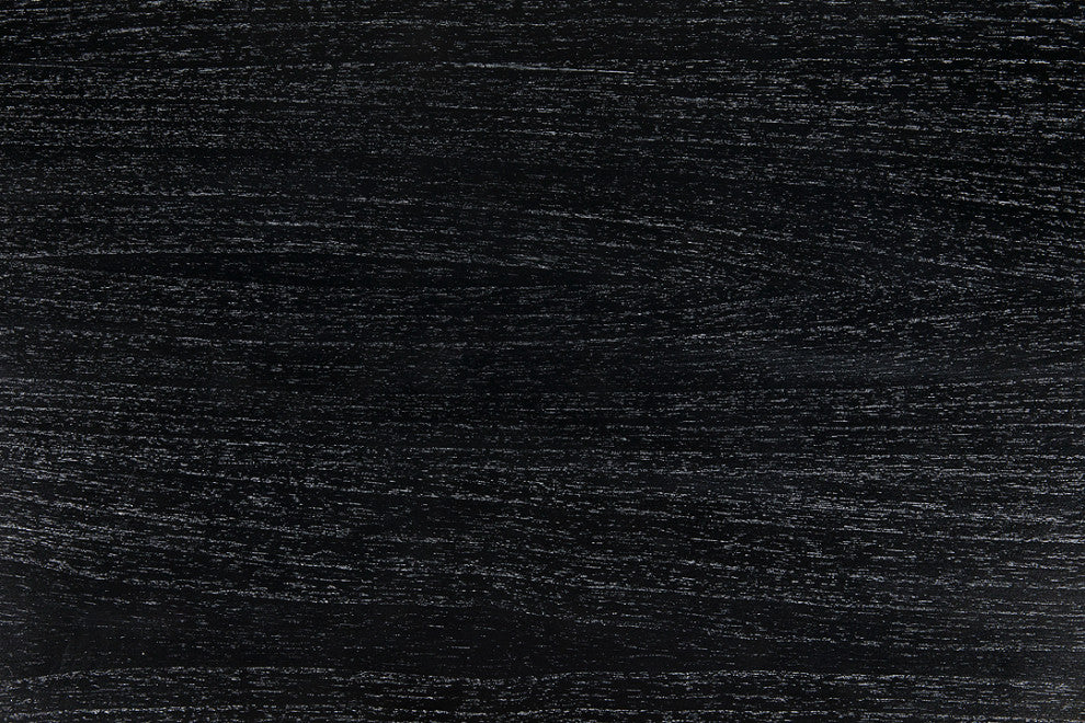 Noho Hutch, Hand Rubbed Black With Light Brown Trim