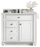 Bristol 36" Single Vanity Bright White, Ethereal Noctis Quartz