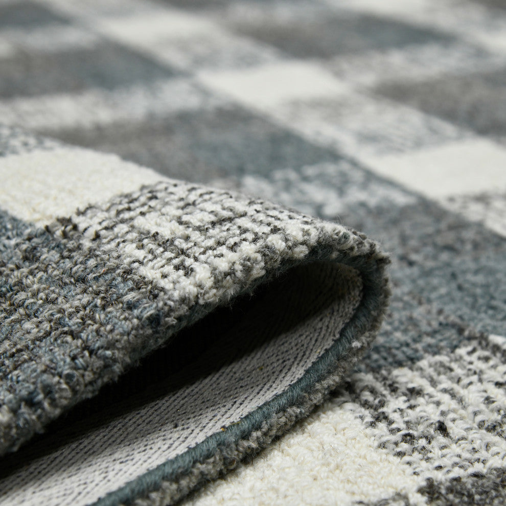 Tartan Cartwell Area Rug, Gray, 8' x 10', Plaid