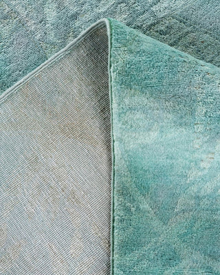 Vibrance, One-of-a-Kind Hand-Knotted Area Rug Blue, 8'2"x9'10"