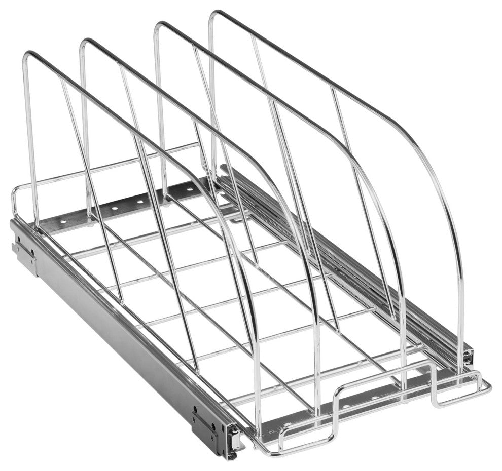 VEVOR Pan and Pot Rack Organizer Expandable Adjustable Lid Holder Under Cabinet