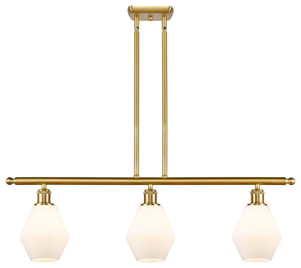 Innovations 516-3I-SG-G651-6-LED 3-Light Island Light, Satin Gold