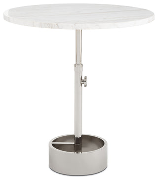 Myles Accent Table Large, Polished Nickel
