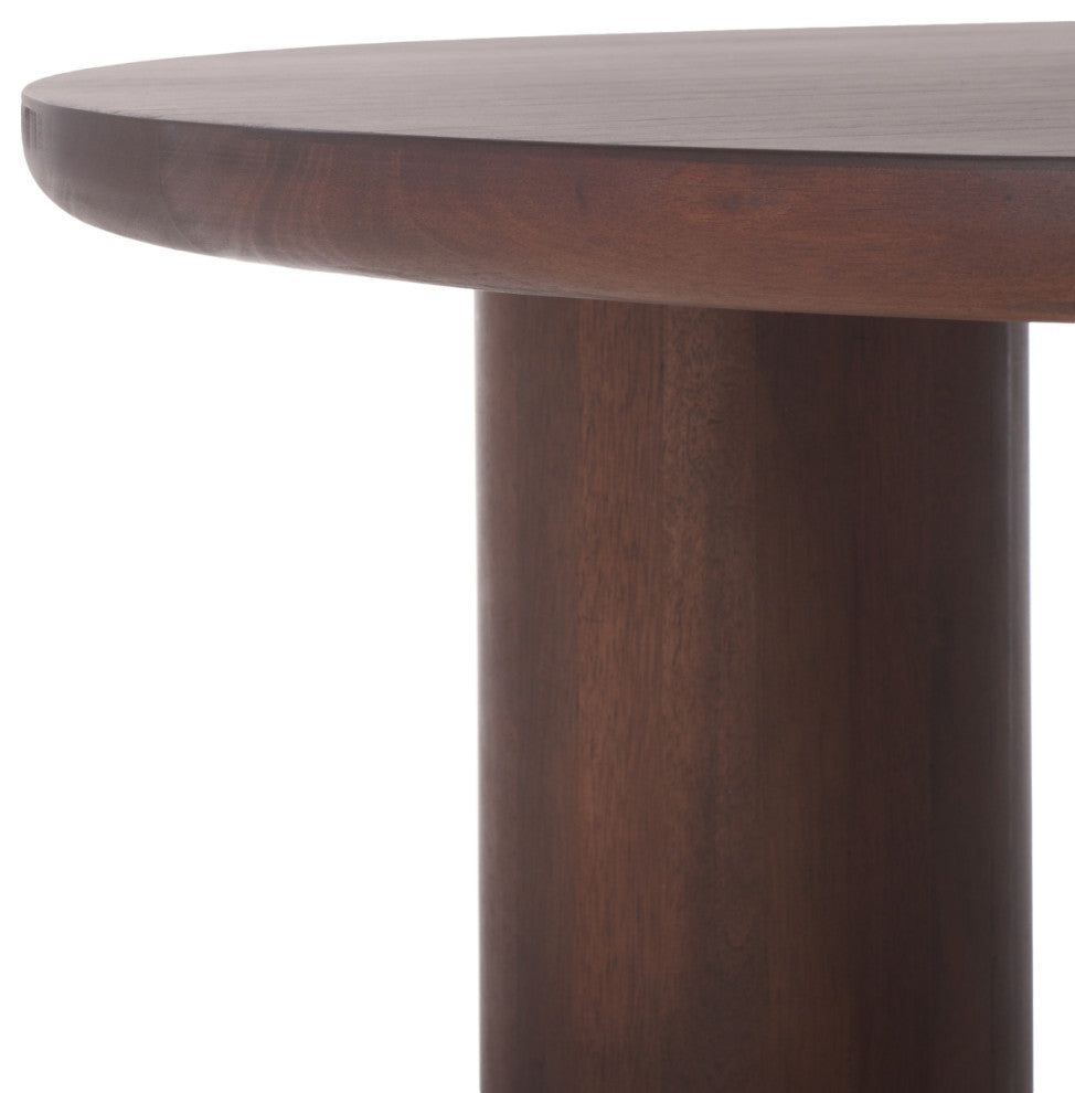 Safavieh Mork 3 Leg Round Coffee Table, Brown