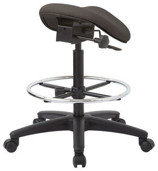 Pneumatic Drafting Backless Stool With Adjustable Seat and Foot Ring