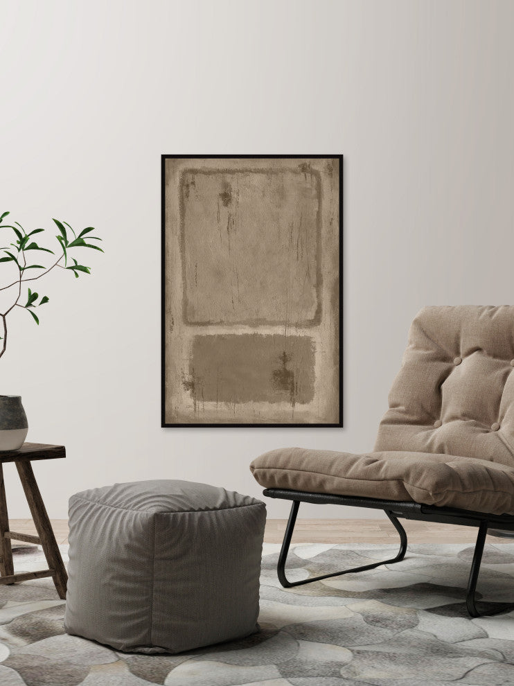 "Marked Contrast" Floater Framed Painting Print on Canvas, 12x18