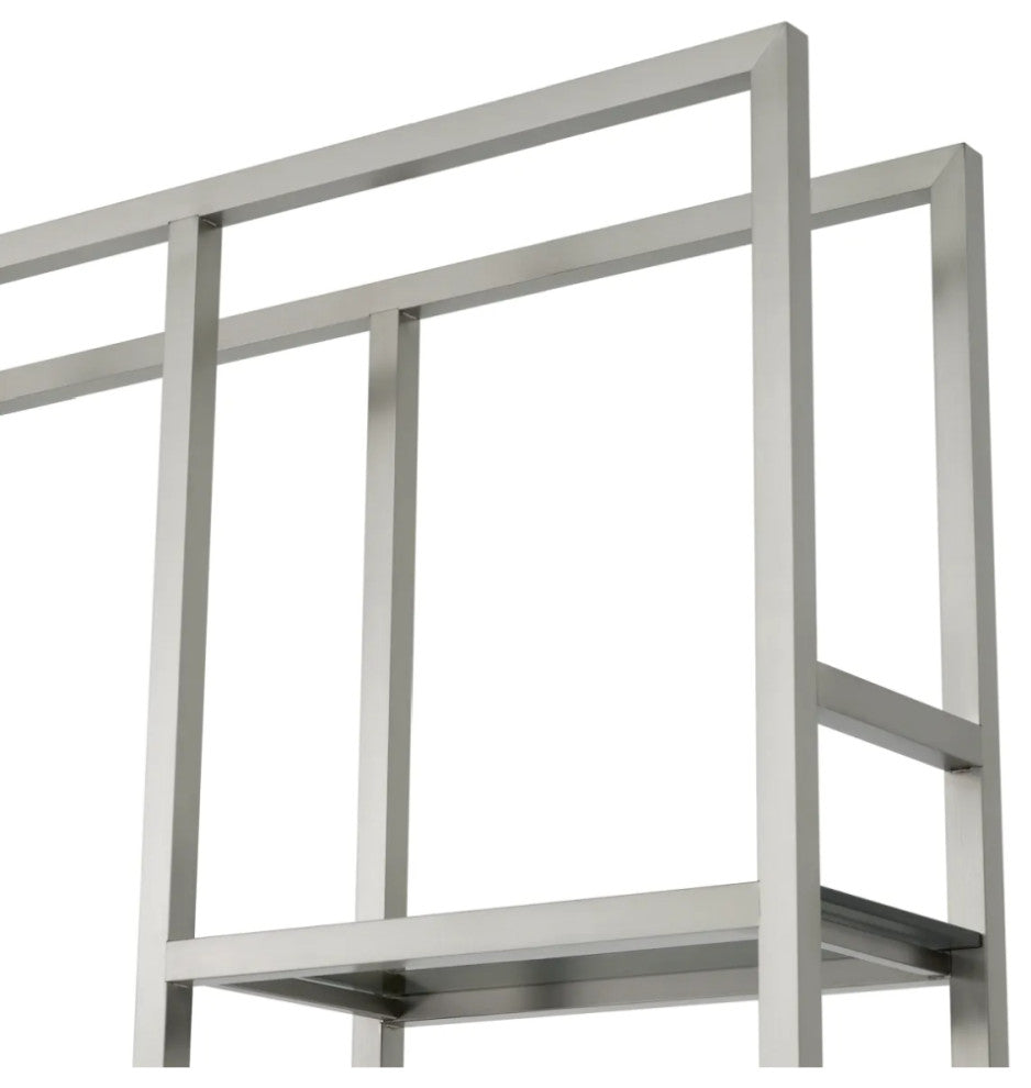 Steel Shelf Cabinet, Eichholtz Corrado I, Silver