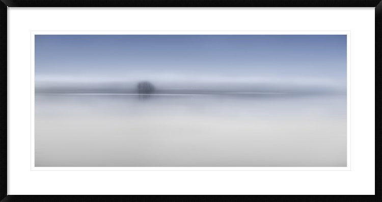 "The Twilight River" Framed Digital Print by Shenshen Dou, 44x23"