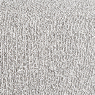 Stylus Black Boucle Fabric Full Bed, Cream, Twin