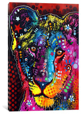 "Young Lion" by Dean Russo, Canvas Print, 18"x12"