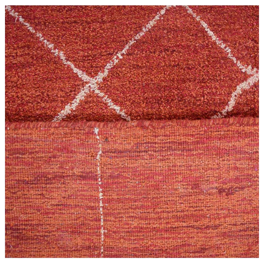 HAND KNOTTED LOOM SILK ECO-FRIENDLY RUGS-6'x9',Rectangle,Red Beige,Contemporary