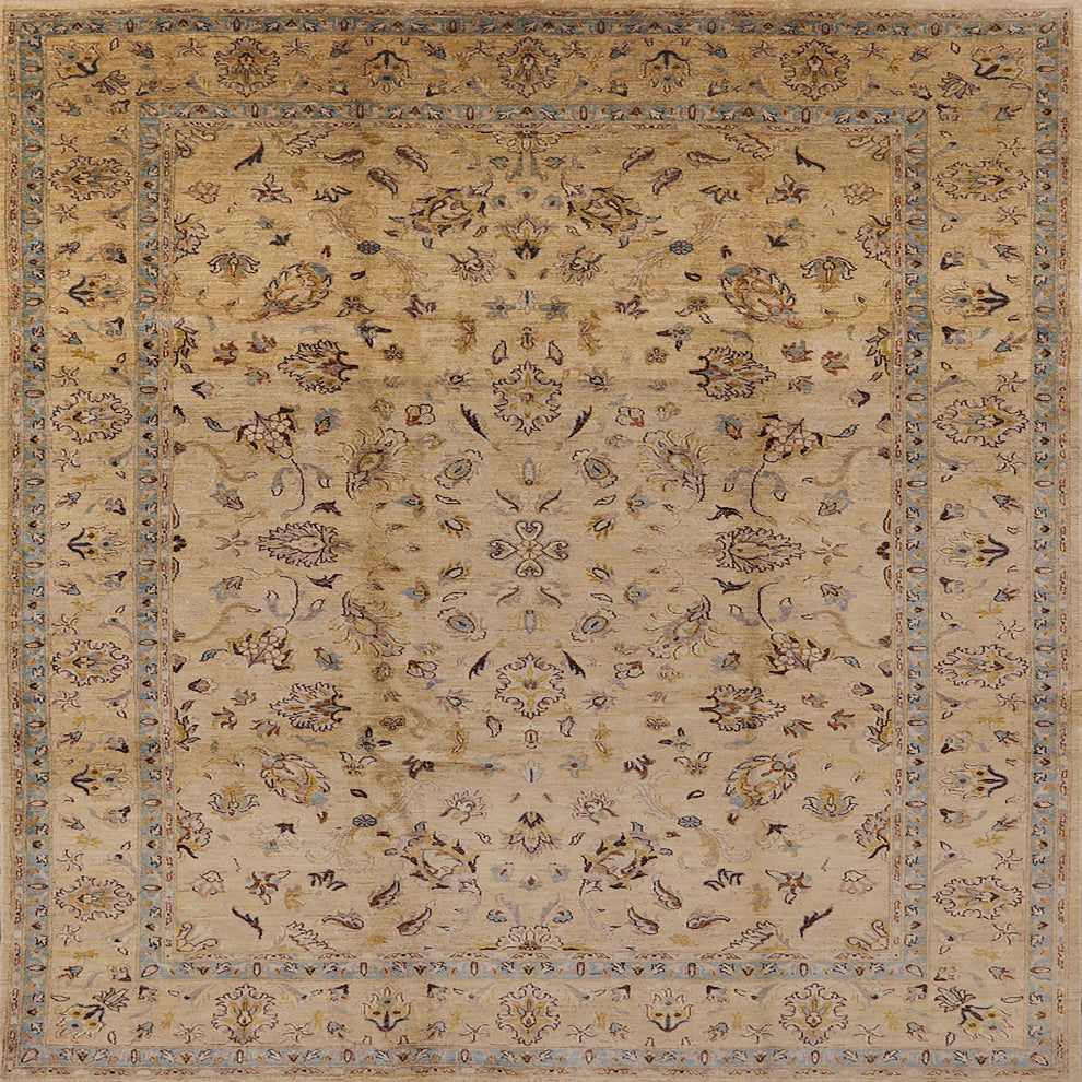 Ahgly Company Indoor Square Mid-Century Modern Area Rugs, 8' Square