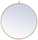 Elegant Eternity Metal Frame Round Mirror