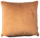 Sonora Plush Velvet 20x20 Square Throw Pillow, Gold