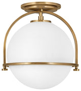 Somerset Semi-Flush Mount in Heritage Brass
