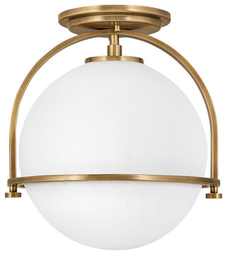 Somerset Semi-Flush Mount in Heritage Brass