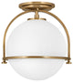 Somerset Semi-Flush Mount in Heritage Brass