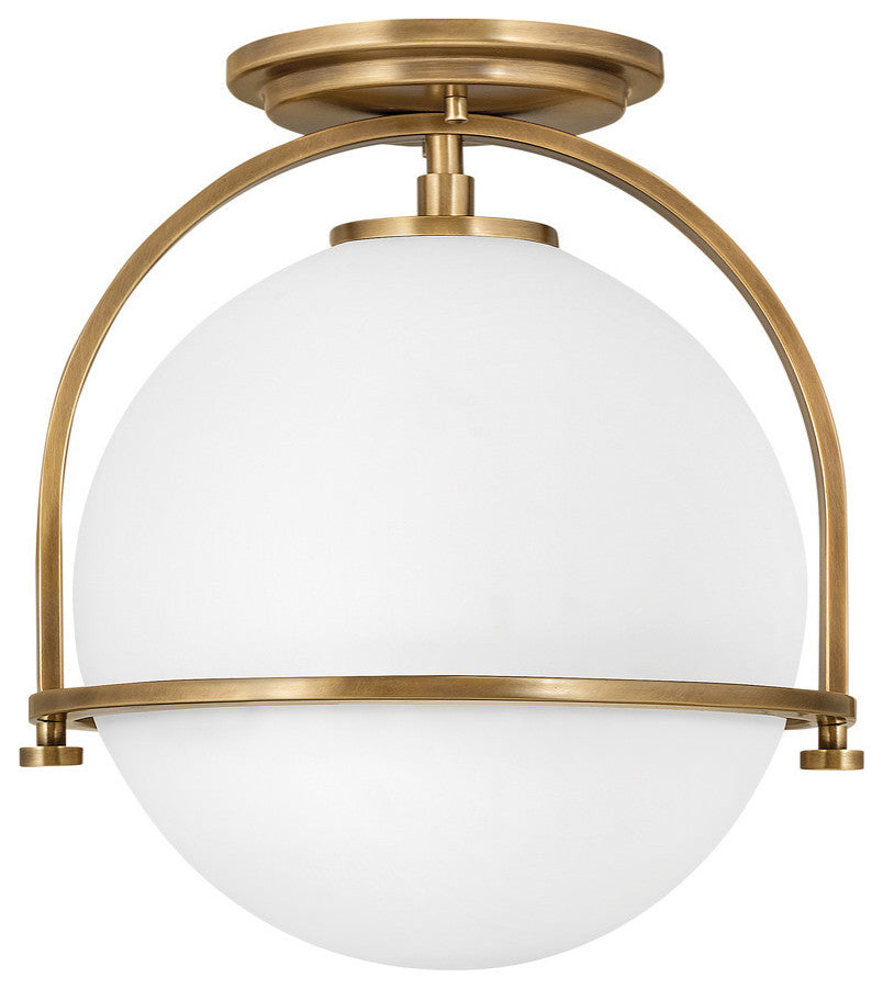 Somerset Semi-Flush Mount in Heritage Brass