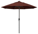 9' Casa Series Patio Umbrella With Sunbrella 2A Henna Fabric