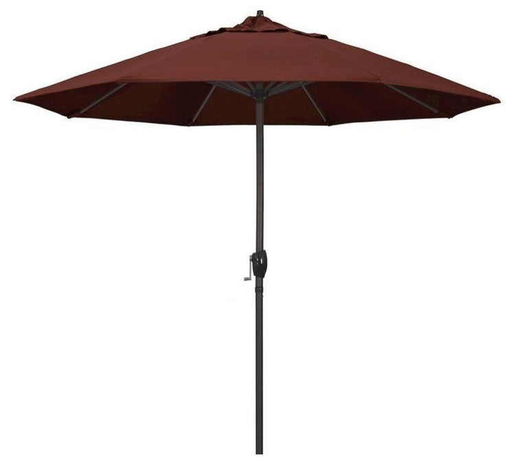 9' Casa Series Patio Umbrella With Sunbrella 2A Henna Fabric
